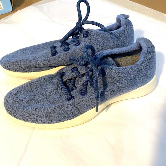 Allbirds Sneakers Womens SIze 10 Wool Runners Blue EUC - Picture 5 of 7